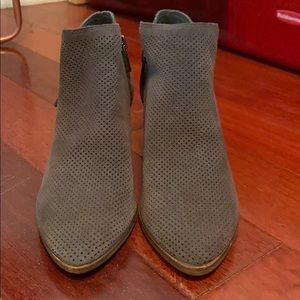 Grey ankle booties